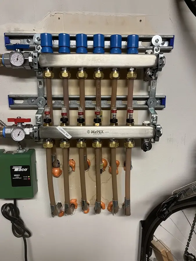 Plumber performing Leak Detection at a residential property in Anderson Creek